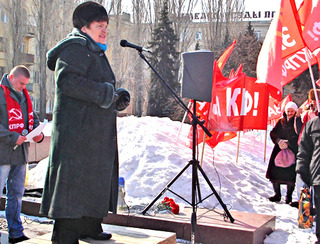 Депутат Госдумы РФ Алевтина Апарина. Волгоград, 17 марта2012 г. Фото Татьяны Филимоновой для «Кавказского узла»