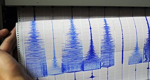 Показания сейсмографа. Фото: http://www.trend.az/azerbaijan/incident/2429827.html