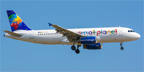 Борт авиакомпании Small Planet Airlines. Фото https://www.airlines-inform.ru/world_airlines/Small_Planet.html