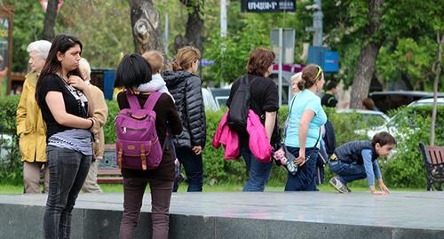 В парке Еревана. Фото Армине Мартирсоян для "Кавказского узла"