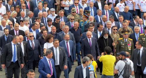 Шествие 9 мая 2018 года в Степанакерте. Фото корреспондента "Кавказского узла" Алвард Григорян