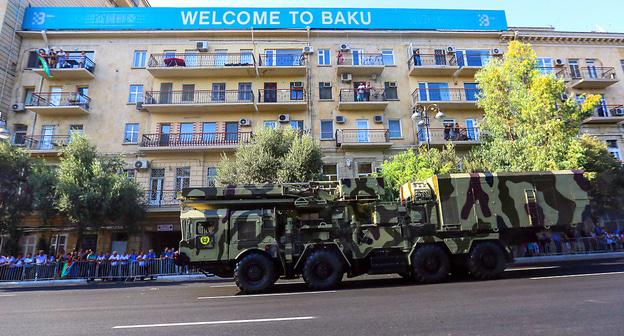 Военный парад по случаю 100-летия освобождения Баку. 15 сентября 2018 года. Фото Азиза Каримова для "Кавказского узла"