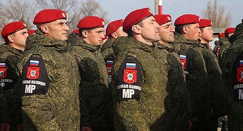 Батальон военной полиции. Фото: Пресс-служба ЧГТРК "Грозный" https://grozny.tv/news.php?id=29631