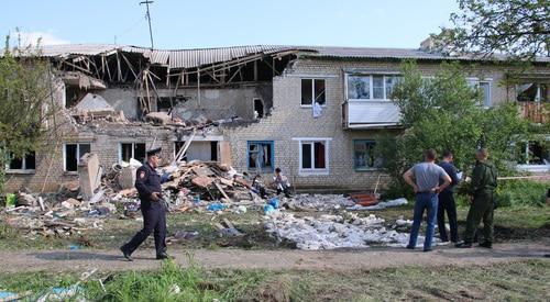 На месте взрыва многоквартирного дома в Ростовской области. 12 мая 2019 года. Фото Вячеслава Прудникова для "Кавказского узла"