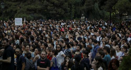 Акция протеста. Тбилиси, 21 июня 2019 года. Фото: REUTERS/Marika Kochiashvili