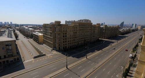 Пустые улицы Баку. Апрель 2020 г. Фото Азиза Каримова для "Кавказского узла"