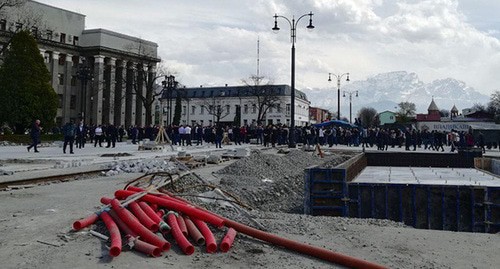 Митинг во Владикавказе. 20 апреля 2020 г. Фото Эммы Марзоевой для "Кавказского узла"