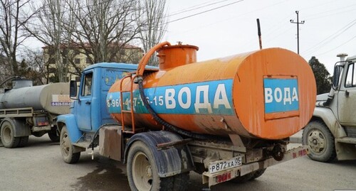 Цистерна с водой в Избербаше. Фото: пресс-служба администрации Избербаша