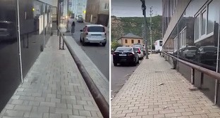 Газопровод на улице Сальмана в Дербенте. Кадры из видео https://vk.com/wall-108870974_832261