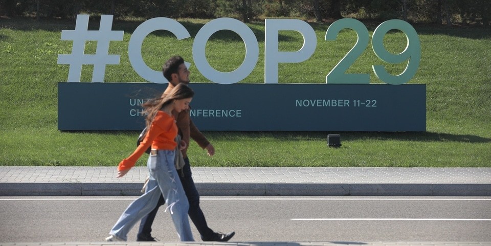 Символика COP29 в Баку. Ноябрь 2024 года. Фото Азиза Каримова для "Кавказского узла".